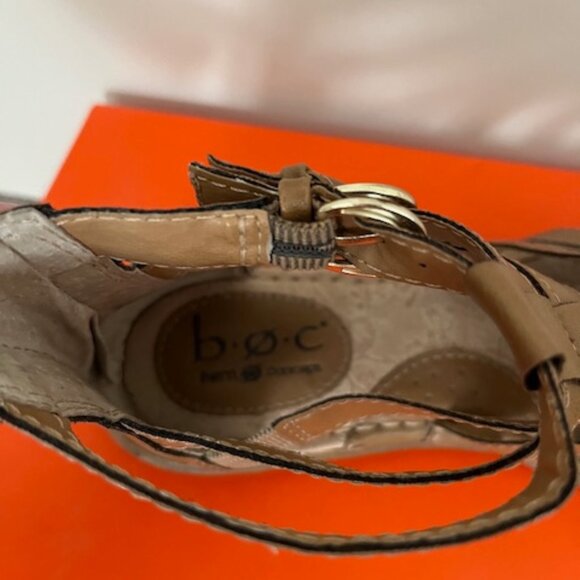 Boc Brown Leather Sandals sz 6 - Picture 2 of 3